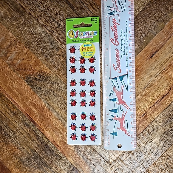 Vintage SandyLion lady bugs sticker sheet sealed - Picture 4 of 7